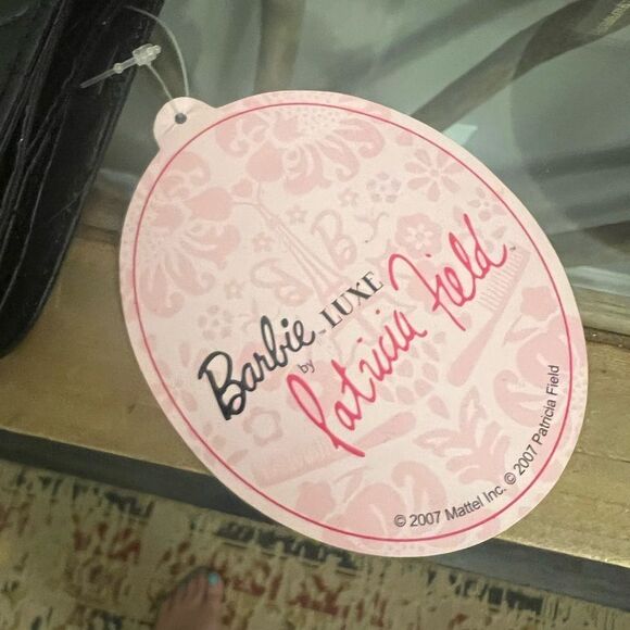 Patricia Field x Barbie Black Embossed Leather wallet NWT in original Box. Rare - Picture 3 of 11